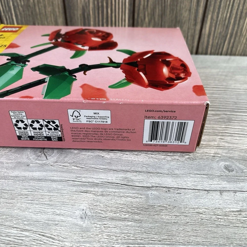 Valentines Day LEGO Flowers: Roses (40460) New Sealed